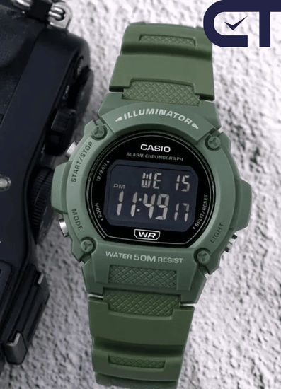 Casio W-219HC-3B — унисекс наручные часы