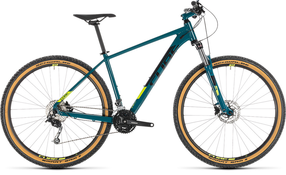 Велосипед CUBE 2019 AIM SL 29  pinetree´n´flashyellow  21"