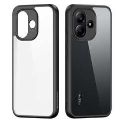 Чехол прозрачный с черными рамками для Xiaomi Redmi Note 17 4G, серия Aimo Series Case от Dux Ducis