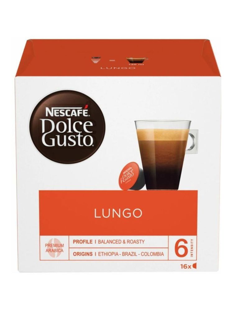 Кофе в капсулах Nescafe Dolce Gusto Lungo 16 шт x 3 уп