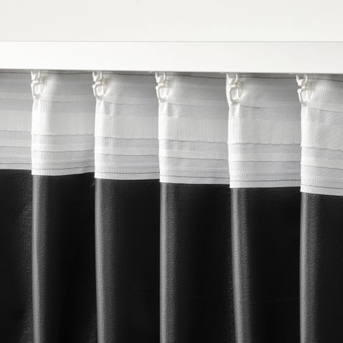 Комплект штор IKEA ROSENMANDEL (РОЗЕНМАНДЕЛ), Серый, 135x250 см, 2 шт