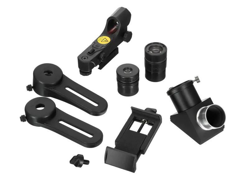 Телескоп Sky-Watcher MAK90 StarQuest EQ1 - набор аксессуаров, включая искатель, окуляры и диагональ