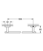 Держатель полотенца Grohe Start Cube 600 мм (41089DC0)