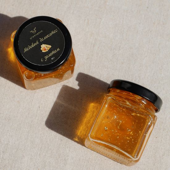 Медовый деликатес с золотом "Golden Delicacy", 80 г