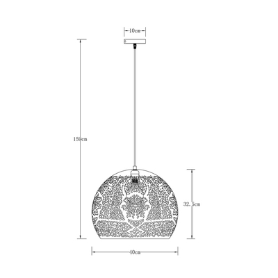 Подвесной светильник Arte Lamp CELESTA A7057SP-1BK, 1хE27