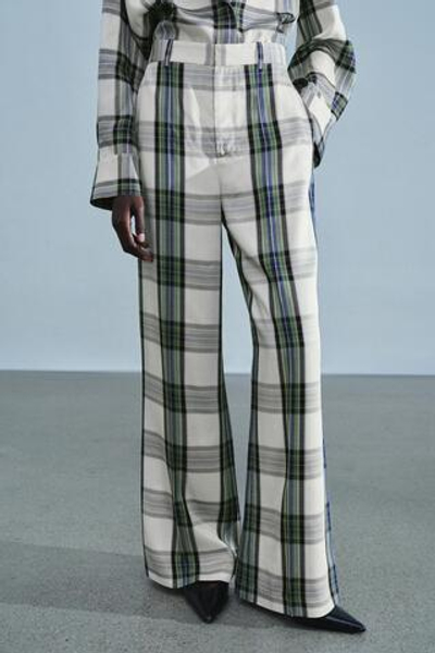 ШИРОКИЕ БРЮКИ В КЛЕТКУ — ZW COLLECTION — ZARA