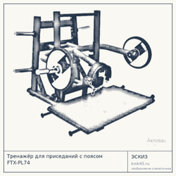 Тренажёр для приседаний с поясом FTX-PL74 — от 155 000 ₽