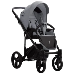 Коляска 2в1 Bebetto MAGNUM LIGHT SE light se 07 (св.серый) черная рама