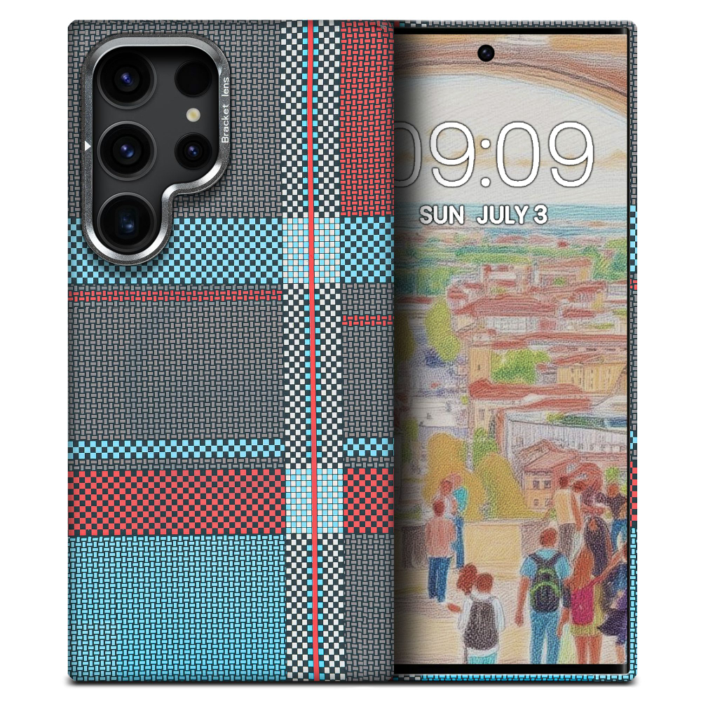 Дизайнерский чехол для SAMSUNG GALAXY S23 ULTRA с камерой-подставкой и MagSafe
