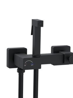 Гигиенический душ WeltWasser  HIGI Q02 BL 10000013673 латунь  Черный матовый