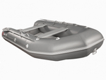 Лодка ПВХ X-River Rocky 395 НДВД + усиленное дно и баллон, красно-черный/фурнитура черная