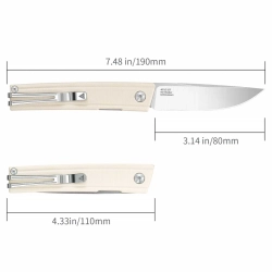 Нож складной SRM 401LC-GT Gent Satin (10Cr15CoMoV, Ivory G10)