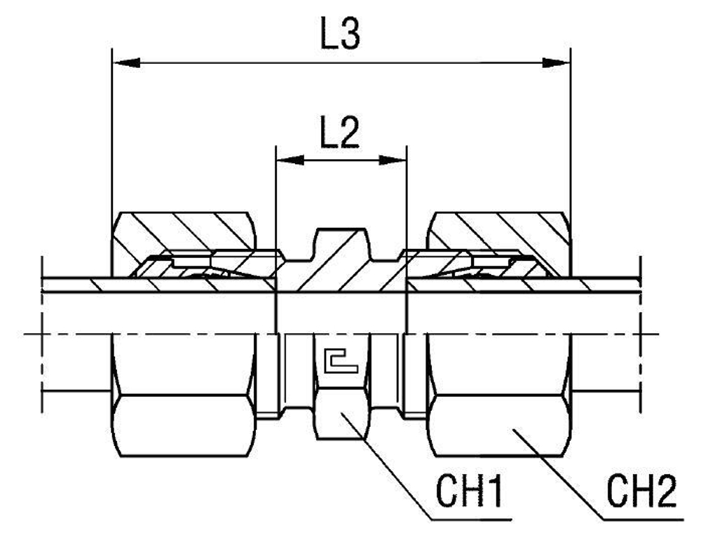 Соединение P DS20 30х2 (в сборе)