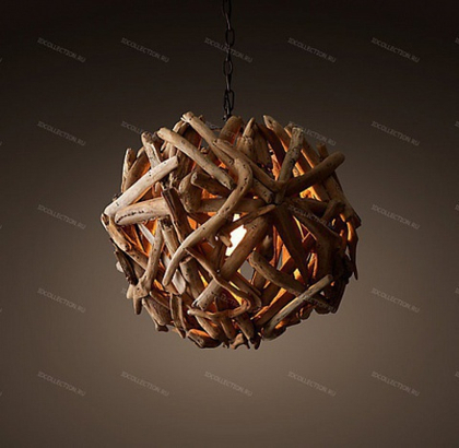 Потолочный светильник SALVAGED DRIFTWOOD GLOBE Restoration Hardware 68290062