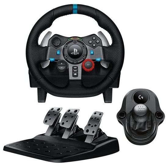 Комплект Logitech G Руль G29 Driving Force и коробка передач Driving Force Shifter, черный