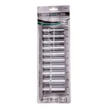Набор удлиненных торцевых головок 1/2", шестигранные, CrV, 10 шт, 10-22 мм Stels — фото 4