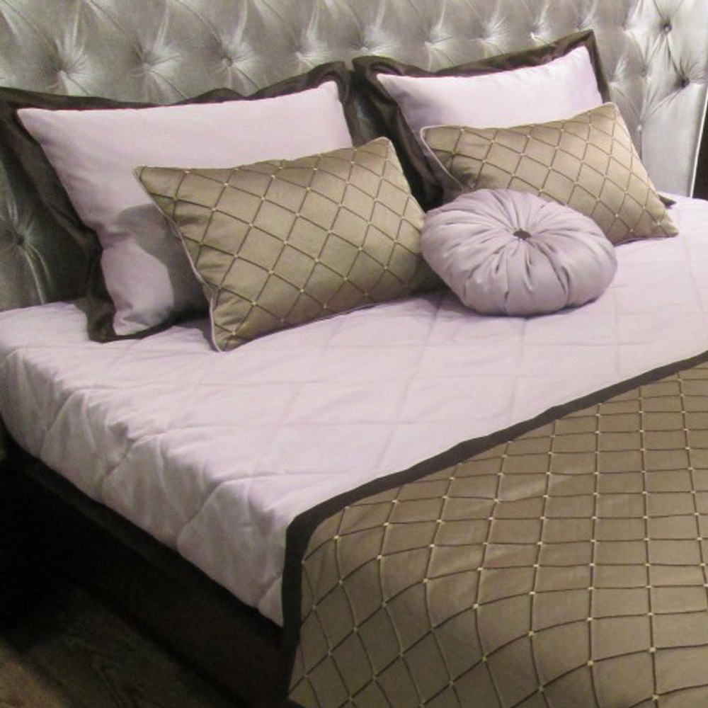 Виолет (Violet)  Комплект покрывало, плед, 5 подушек TEXTILE