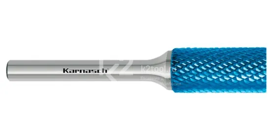 Борфреза твердосплавная Karnasch форма A, 1,5х6х3х38 мм, насечка HP-4, покрытие Blue-Tec, арт. 11.5002-015