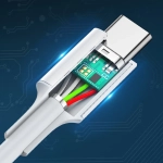 Кабель USB C - USB C, 480Mbps, 3A, QC4.0/PD3.0, 60W, 1m, UGREEN 60518