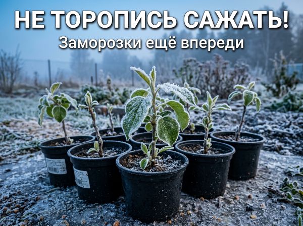 🌿 Не торопись сажать! Заморозки ещё впереди 🌿 Не торопись сажать! Заморозки ещё впереди