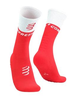Носки Mid Compression Socks V2.0 fluo red/white