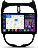Магнитола для Peugeot 206 1998-2012 - FarCar S400-TS18 монитор 9.5" QLED на Android 14, CarPlay, 4G SIM-слот