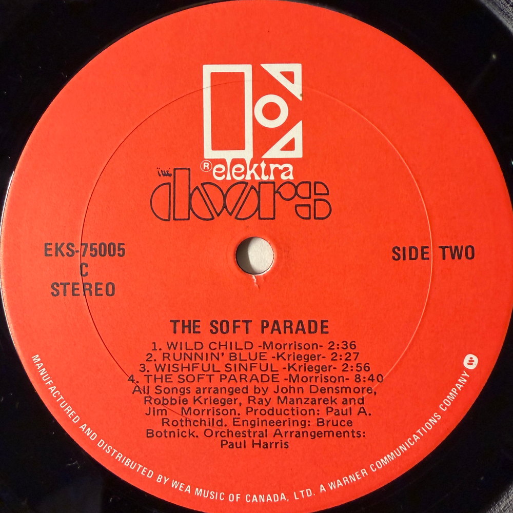 The Doors ‎– The Soft Parade (Канада 1979г.)