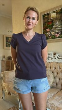 Блузка «Тюльпан» черный