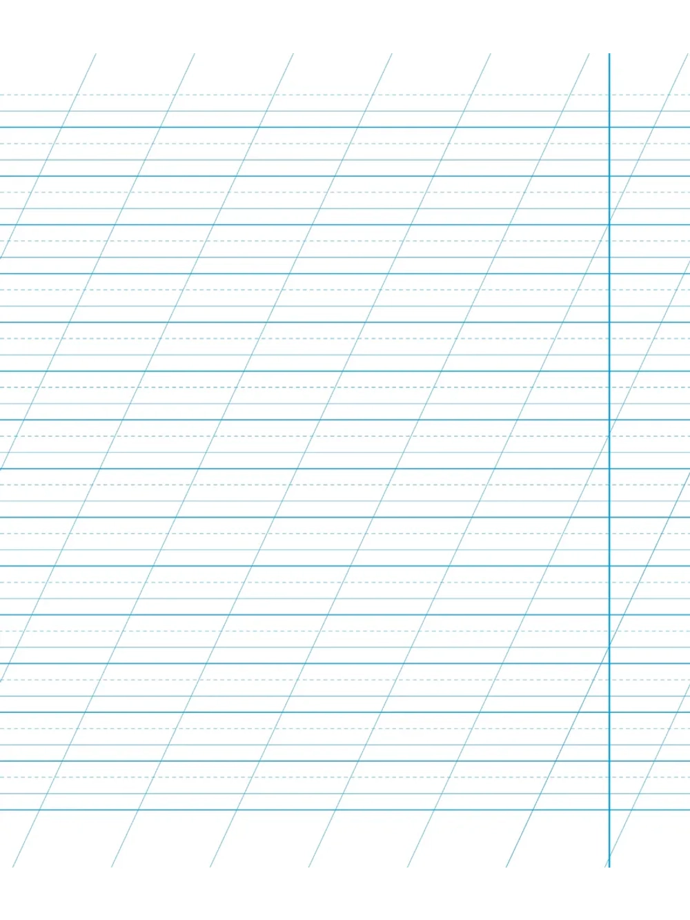 Набор тетрадей "Легко писать красиво!", редкая косая линия, 12 л, 10 шт (плёнка)