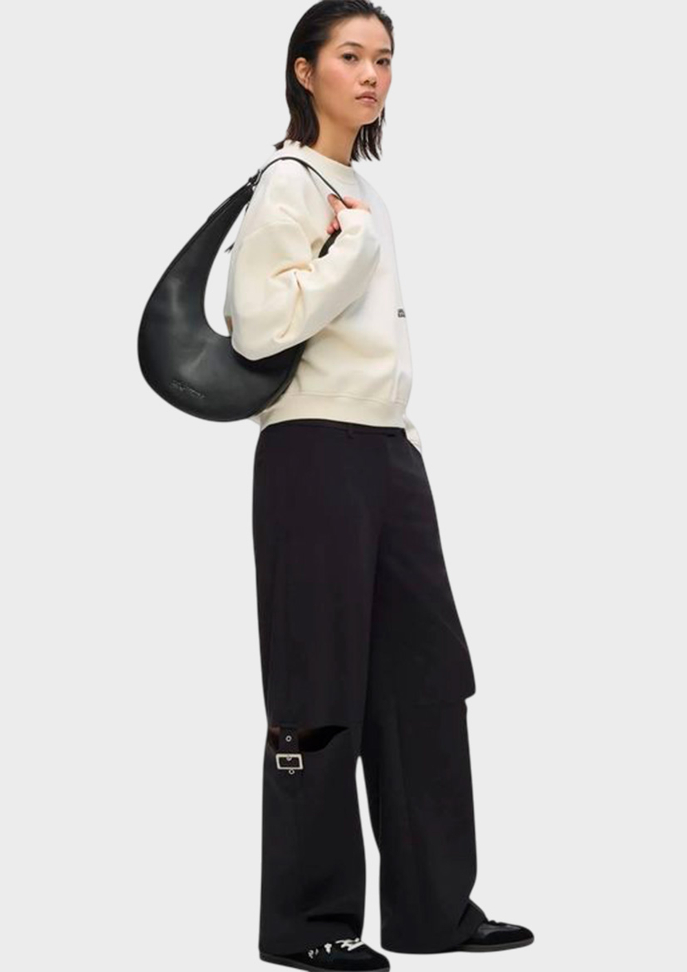 Сумка KARL LAGERFELD JEANS Rounded Leather Hobo
