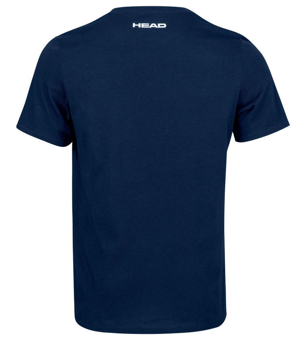 Мужская теннисная футболка Head Club Carl T-Shirt M - dark blue/red