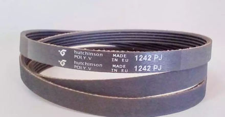 Ремень 1242 J5 Hutchinsonдля стиральной машины 1190mm,  481235818206, 481235818158