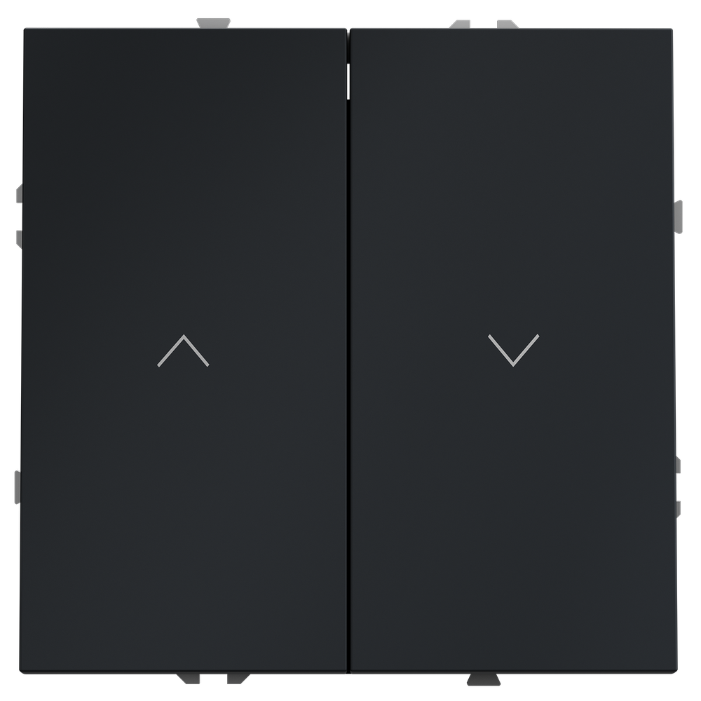 Выключатель встраиваемый для жалюзи 10А, (графит) Voltum S70 VLS020707