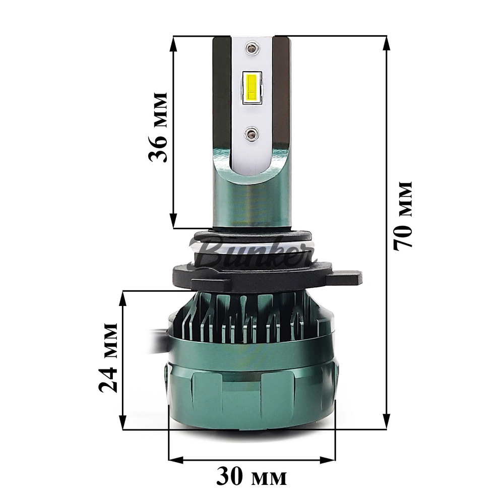 Светодиодные автомобильные LED лампы Takimi SOKOO HIR2 (9012) 12/24V