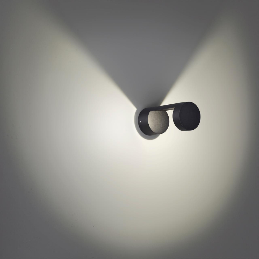 Уличный настенный светодиодный светильник Odeon Light TION 6657/10WL