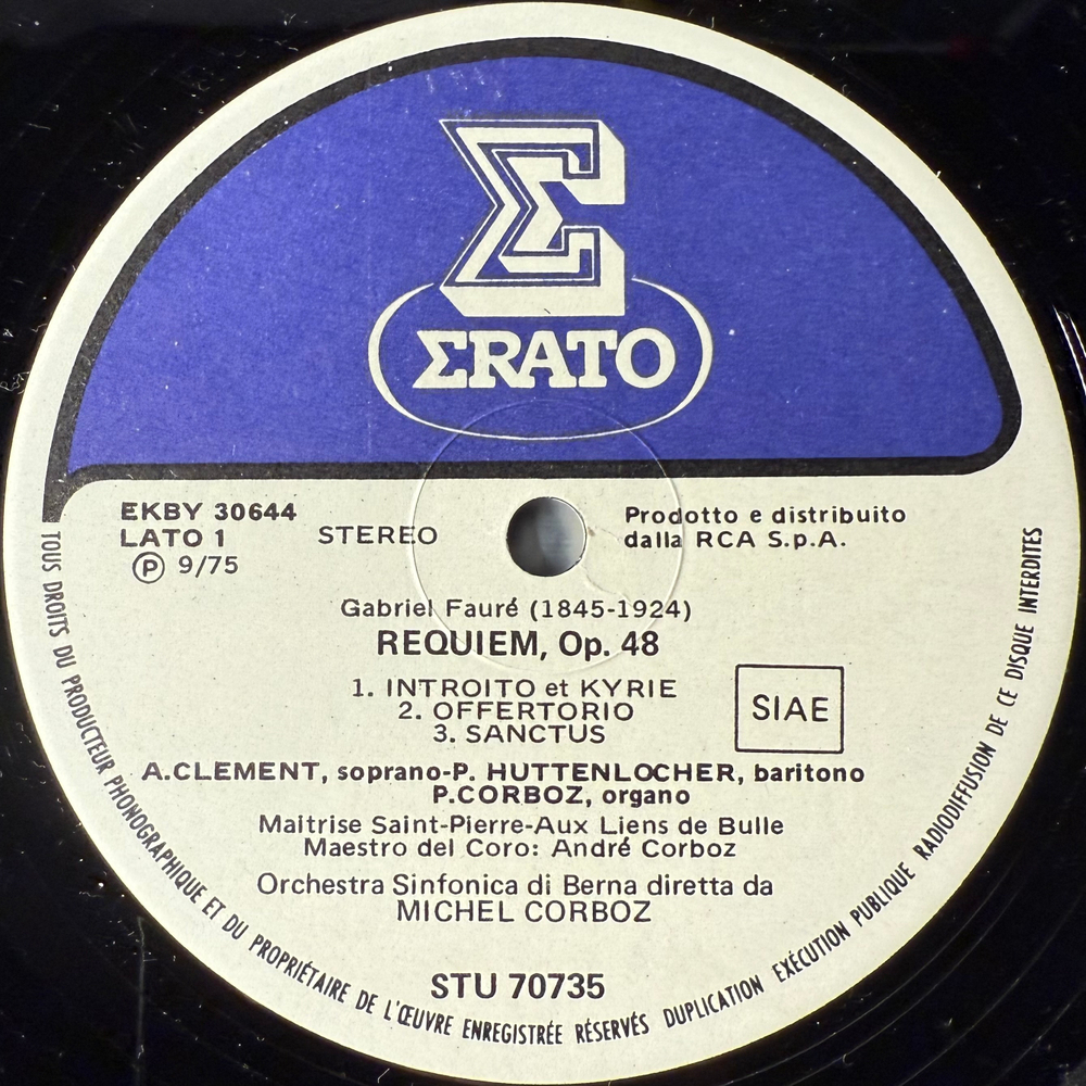 Форе - Реквием (Италия 1975г.)