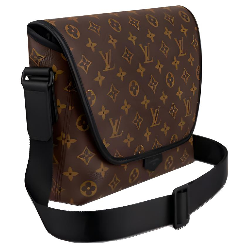 LOUIS VUITTON Magnetic Messenger Monogram Canvas Brown