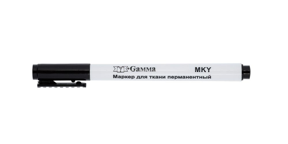 Маркер перманентный черный, для ткани, Gamma MKY