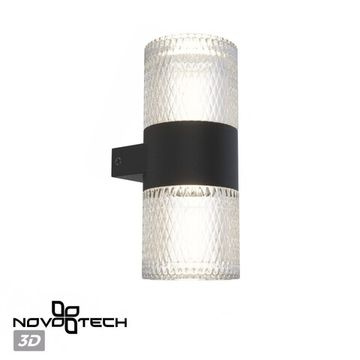 Уличный настенный светодиодный светильник 14W 4000К 359294 чёрный Estima Novotech