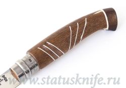 Нож авторский Opinel 08 Mirror Brown полированный клинокфотография - 3