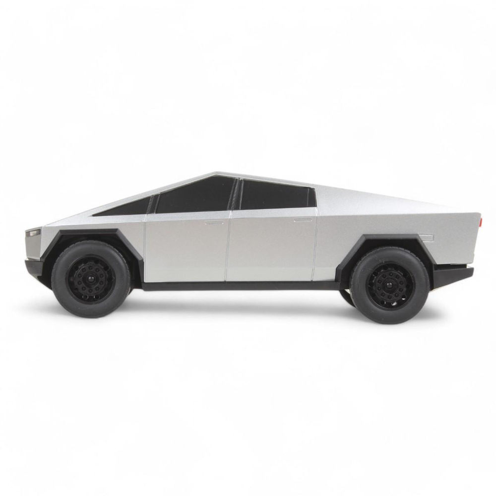 Модель пласт на РУ "Tesla Cybertruck" 24,5см, свет, серебристый, аккум. коробка ELPICK-24L-GY (Техно