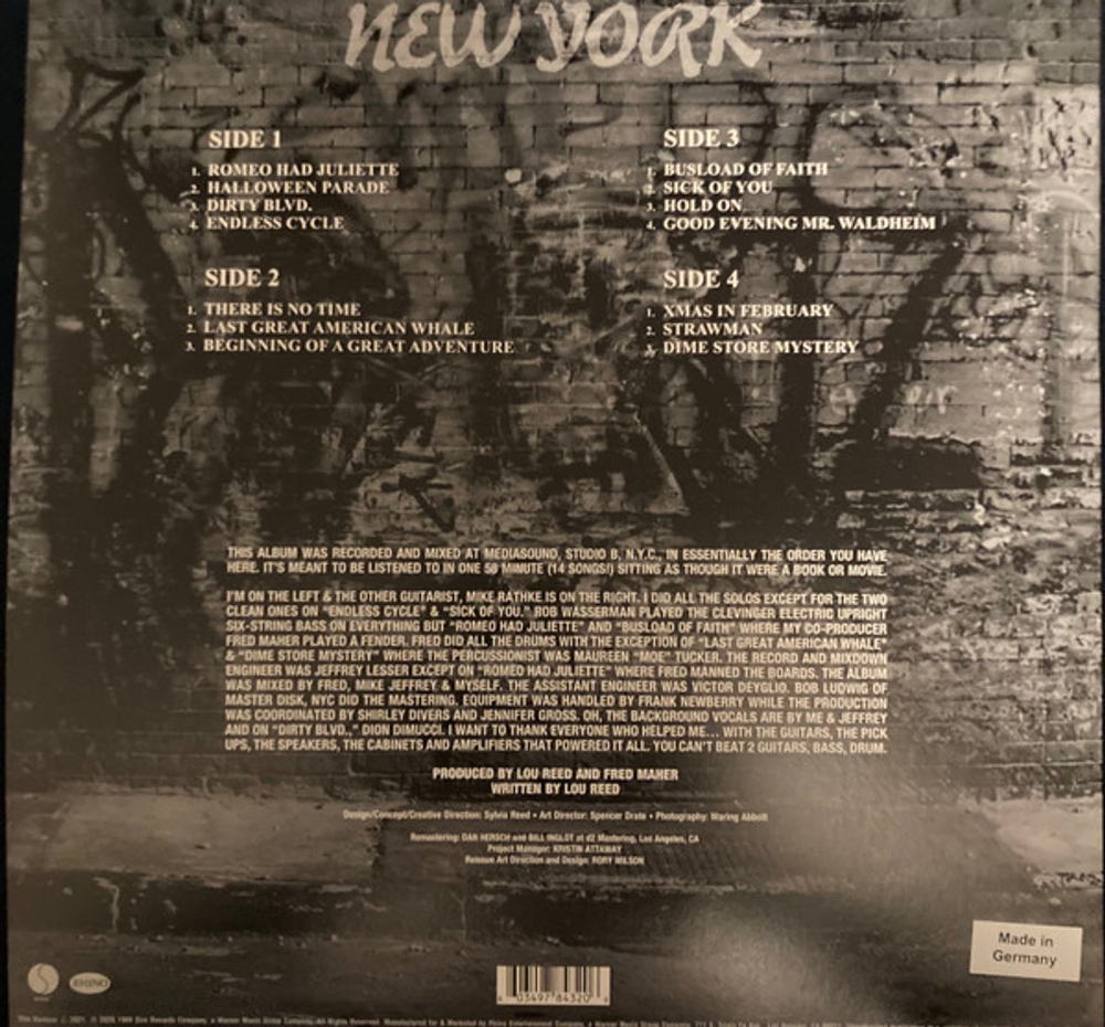 Reed, Lou — New York (LP)