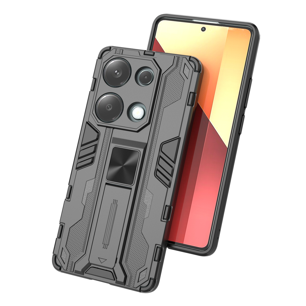 Противоударный чехол с подставкой Transformer для Poco M6 Pro 4G