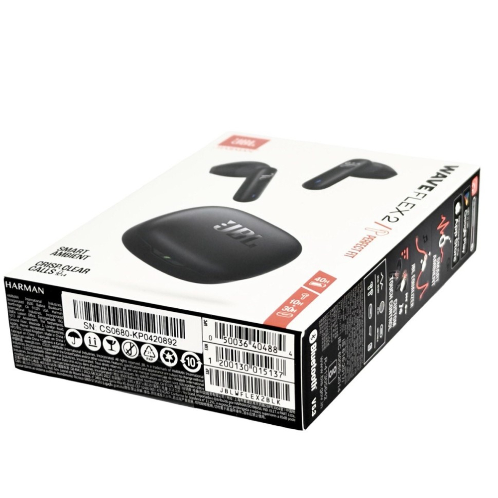 Беспроводные наушники TWS JBL Wave Flex 2 черные