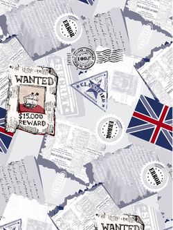 Ткань для постельного белья, WANTED, поплин, опт (цена за один погонный метр) продается в рулонах от 50 - 80 метров.