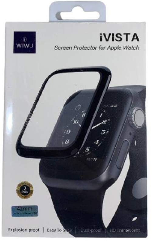 Защитное стекло для Apple watch "42" черное WiWU iVista