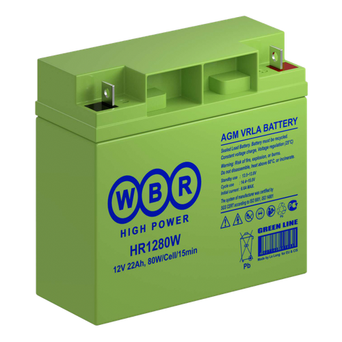 Аккумулятор WBR HR1280W - AGM ( 12В / Ач )