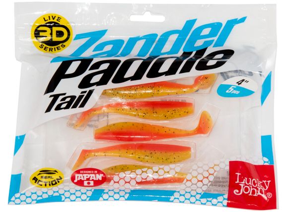 Виброхвосты LJ 3D Series Zander Paddle Tail 4.0in (10.00)/Z08 5шт.