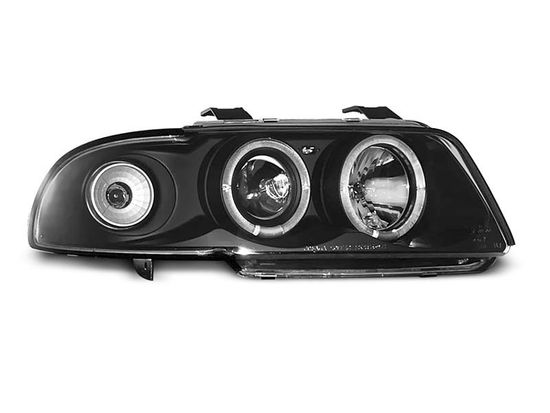 Фары передние ANGEL EYES BLACK для AUDI A4 11.94-12.98