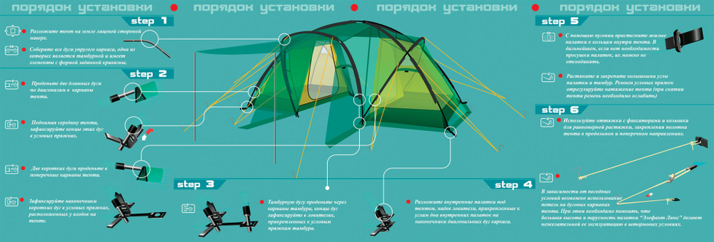 КЕМПИНГОВАЯ ПАЛАТКА NORMAL ЭЛЕФАНТ ЛЮКС